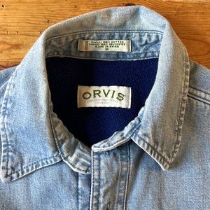 Orvis work jacket - faded blue jean - M